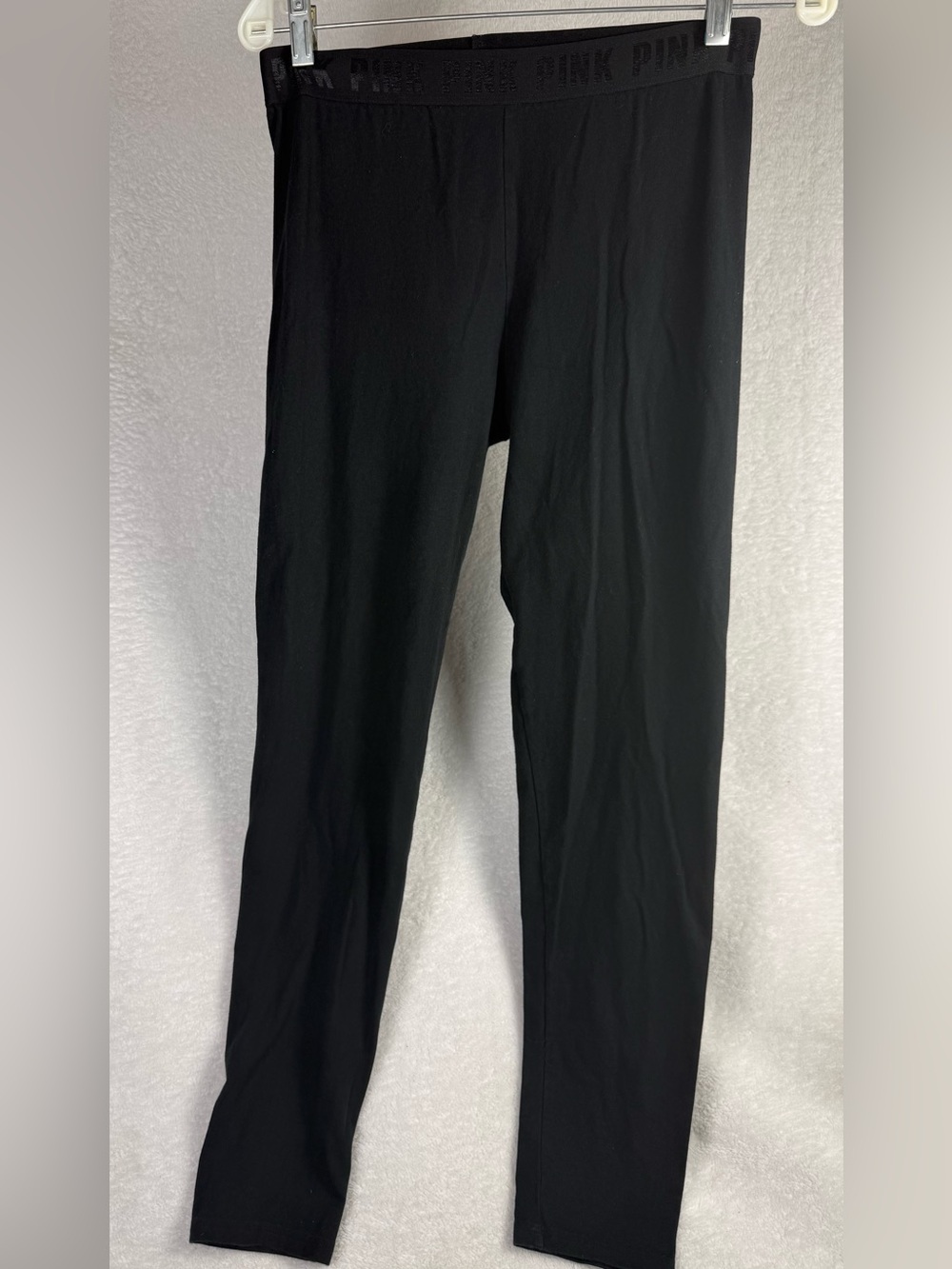 PINK Victoria's Secret Black Stretch Leggings -Size Medium